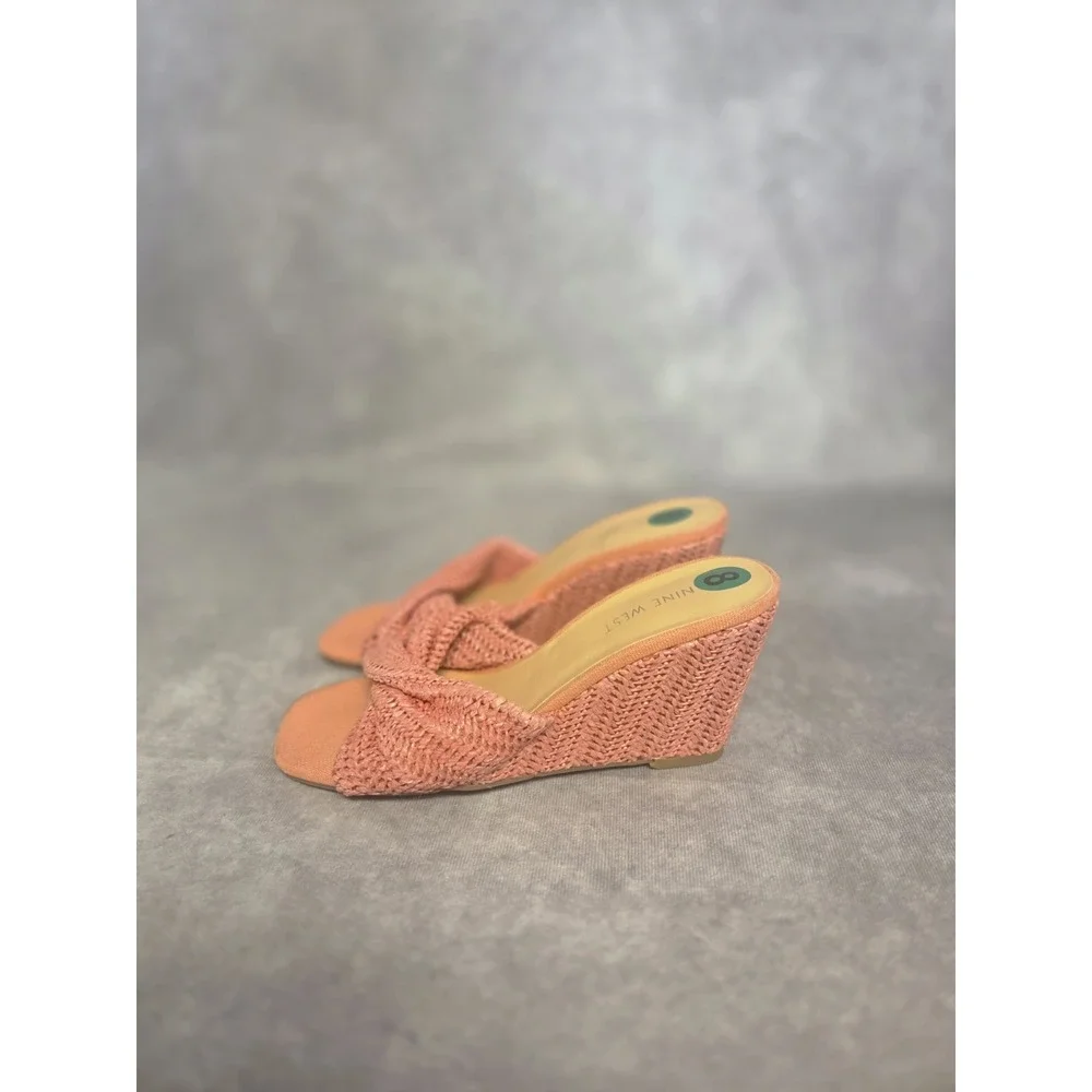 Nine West Woven Platform Wedge Sandals